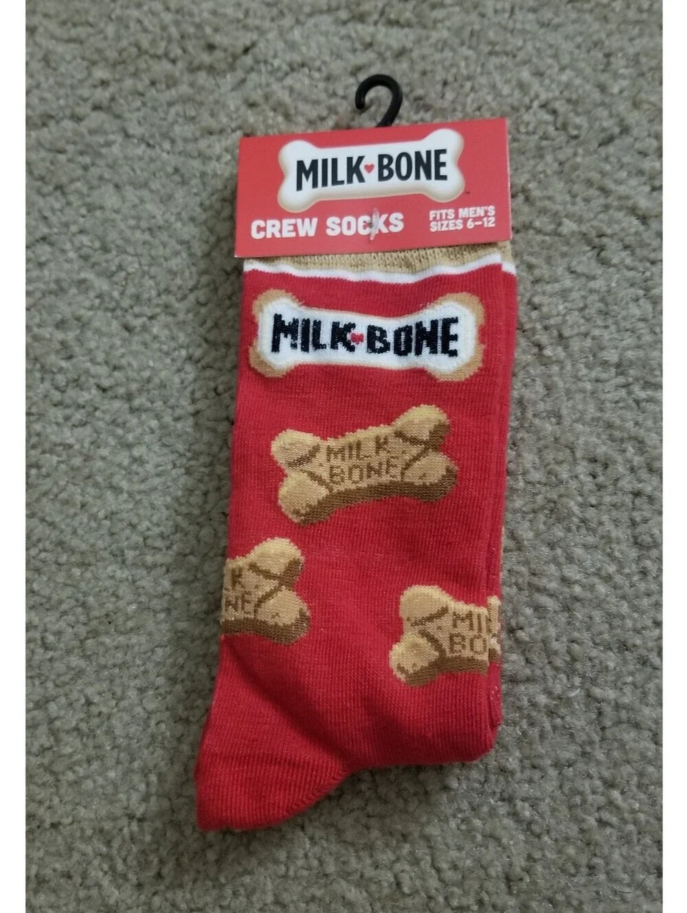 Milk-Bone Dog Biscuit Brand Novelty Crew Socks